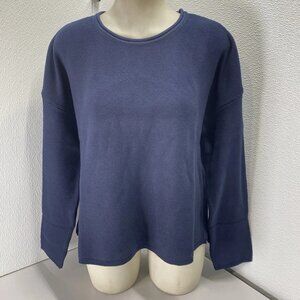 Barbour Women’s Marine Relaxed Fit Cotton Sweater Size 8 (M) Navy Blue